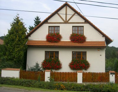 Flower Boxes on Home in Matrafured.